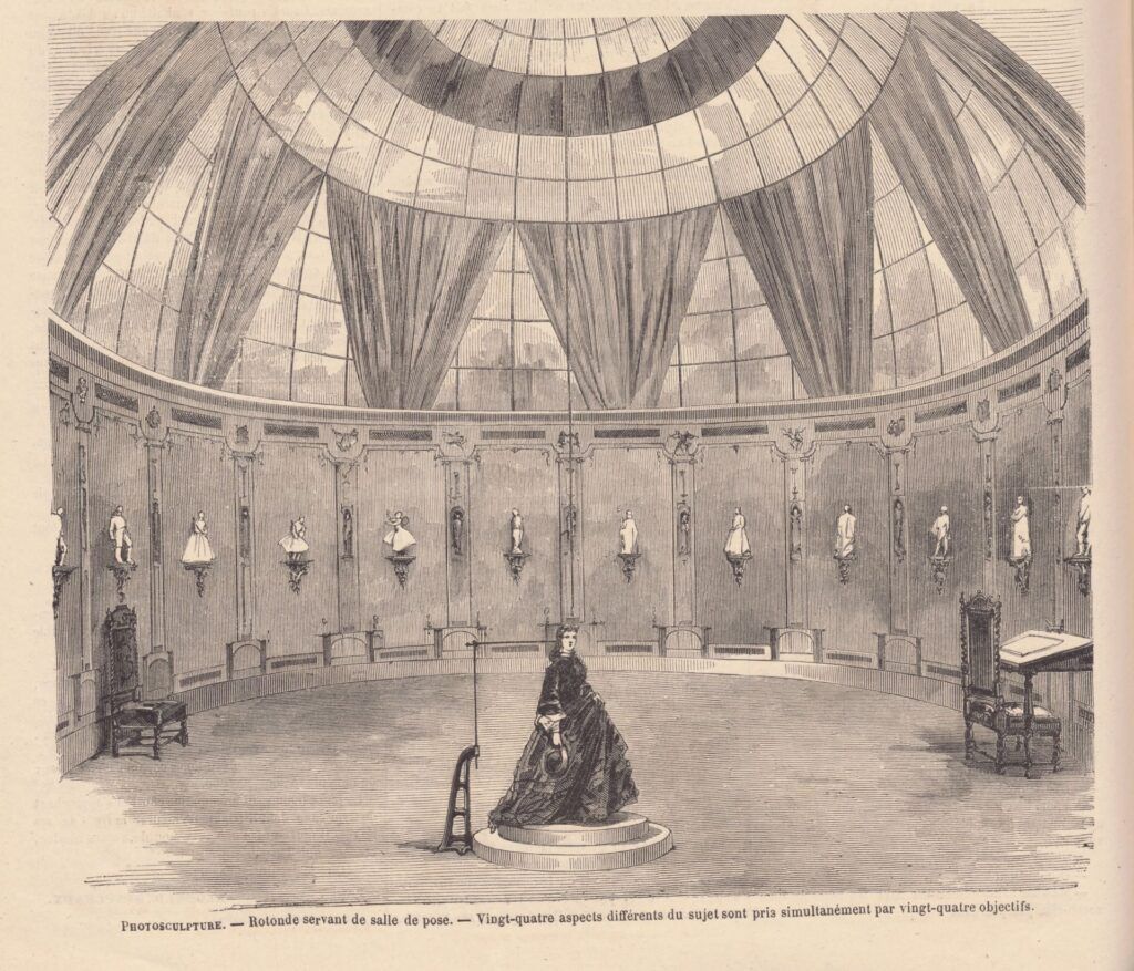 ala de pose, E. Morin (?), 1864, grabado, Le Monde Illustré, Décembre 31, 1864. © Bibliothèque Nacionale de France
